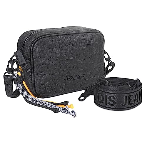 Lois - Handtasche Damen Umhängetasche Damen Klein & Stilvoll Handtasche Damen Umhängetasche Crossbody Bag Damen, Schwarz von Lois