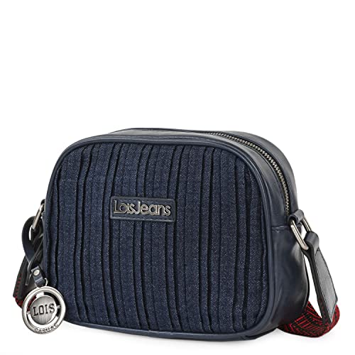 Lois - Handtasche Damen Umhängetasche Damen Klein & Stilvoll Handtasche Damen Umhängetasche Crossbody Bag Damen, Blau von Lois