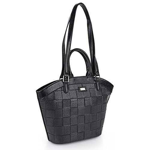 Lois - Handtasche Damen Groß - Elegante Shopper Damen Groß für jeden Anlass, Tasche Damen mit Stil, Schwarz von Lois