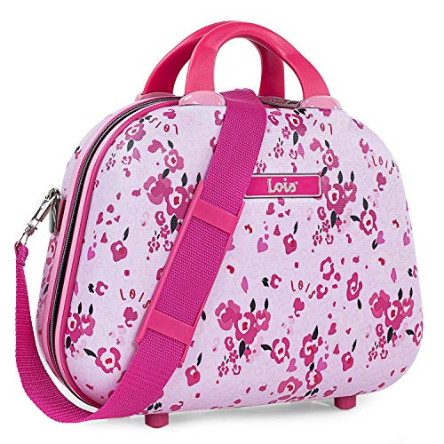 Lois - Kosmetikkoffer Hartschale Groß, Beautycase Damen, Trolley & Handgepäck Koffer: Beauty Case Hartschale, Kosmetik Koffer, Kosmetiktasche Groß - Ideal für Reisen! 131835, Fuchsia von Lois