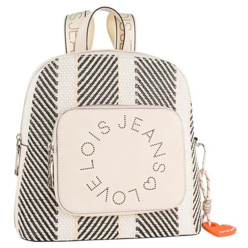 Lois - Cityrucksack Damen Klein Elegant Rucksack Damen Schwarz Alltag Modern, Kleiner Rucksack Damen für Büro Reise City Kollektion., Beig von Lois