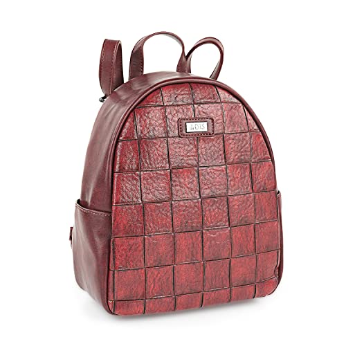 Lois - Cityrucksack Damen Klein Elegant Rucksack Damen Schwarz Alltag Modern, Kleiner Rucksack Damen für Büro Reise City Kollektion. Anti-Diebstahl, Rot von Lois