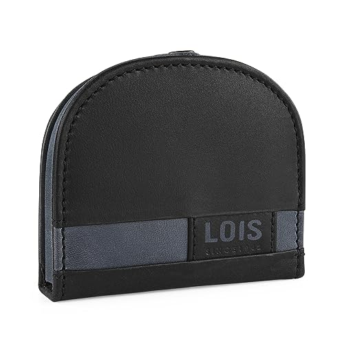 Lois - Geldbeutel & Schlüsseltasche Klein - Schlüsseletui Schlüsseltasche - Schlüsseletui Leder - Autoschlüssel Tasche - Schlüssel Etui 206689, Schwarz von Lois