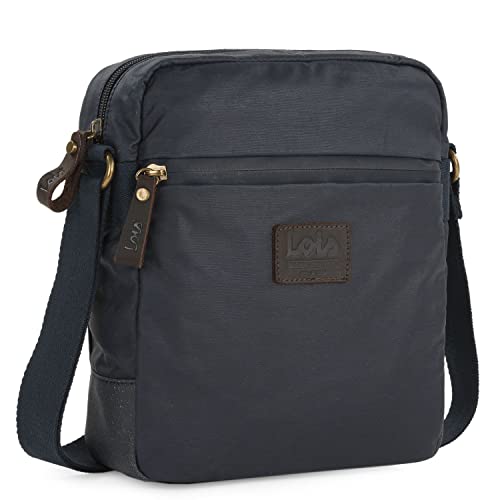 Lois - Umhängetasche Herren Klein mit verstellbarem riemen - Herren Umhängetasche Klein hergestellt aus hochwertigen Materialien - Dauerhaft Kleine Umhängetasche Herren - Herrentasche Zum, Marine Blau von Lois