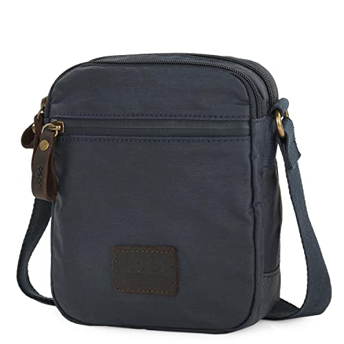 Lois - Umhängetasche Herren Klein mit verstellbarem riemen - Herren Umhängetasche Klein hergestellt aus hochwertigen Materialien - Dauerhaft Kleine Umhängetasche Herren - Herrentasche Zum, Marine Blau von Lois