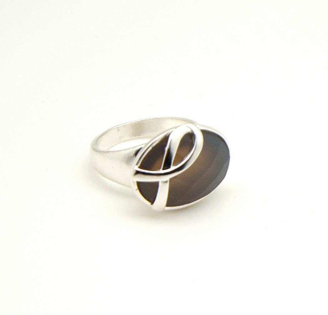 Cancer Awareness Ring Grey R10481 Hirntumor Diabetes Von Lois Wagner Cancer Awareness Ring Grey R10481 Hirntumor Diabetes Von Lois Wagner von LoisWagnerOriginals
