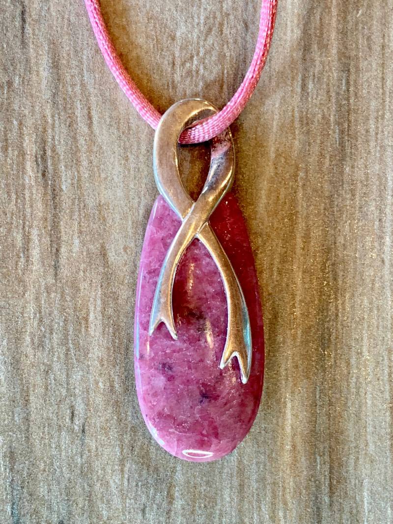Rhodonit Brustkrebs Halskette, Dankbarkeit Für Das Leben, Unterstützer Und Überlebende Geschenk, Pink Ribbon Schmuck Rhodonit Brustkrebs Halskette, Dankbarkeit Für Das Leben, Unterstützer Und Überlebende Geschenk, Pink Ribbon Schmuck von LoisWagnerOriginals