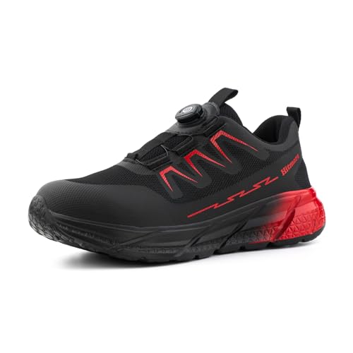 Loiston Arbeitsschuhe Herren Damen Sicherheitsschuhe Stahlkappe S3 Leicht S2 Arbeits Schuhe Stahlkappenschuhe Arbeits- & Berufsschuhe Schutzschuhe Rot 44 von Loiston