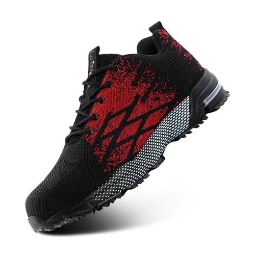 Loiston Sicherheitsschuhe Herren Arbeitsschuhe Damen Stahlkappe s3 Leicht s1 Schutzschuhe Sicherheitsschuhe Unisex Arbeits Schuhe Stahlkappenschuhe Rot K04 Gr.44 Loiston Sicherheitsschuhe Herren Arbeitsschuhe Damen Stahlkappe s3 Leicht s1 Schutzschuhe Sicherheitsschuhe Unisex Arbeits Schuhe Stahlkappenschuhe Rot K04 Gr.44 von Loiston