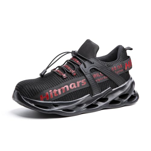 Loiston Sicherheitsschuhe Herren Arbeitsschuhe Stahlkappenschuhe mit Stahlkappe Damen Leicht VI-CP-1-Rot EU48 von Loiston