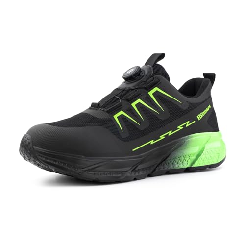 Loiston Sicherheitsschuhe Herren Damen Arbeitsschuhe Leicht Stahlkappe S1 Schutzschuhe S3 Arbeitsschutzschuhe Stahlkappenschuhe Arbeits- & Berufsschuhe Grün 40 von Loiston