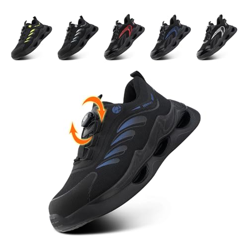 Loiston Sicherheitsschuhe Herren Damen Arbeitsschuhe Stahlkappenschuhe Sportlich Schutzschuhe mit Stahlkappe Arbeitsturnschuhe Atmungsaktiv Leicht rutschfeste Blau EU 40 Loiston Sicherheitsschuhe Herren Damen Arbeitsschuhe Stahlkappenschuhe Sportlich Schutzschuhe mit Stahlkappe Arbeitsturnschuhe Atmungsaktiv Leicht rutschfeste Blau EU 40 von Loiston