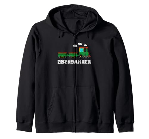 Eisenbahner Kinder Eisenbahn Jungen Kapuzenjacke Eisenbahner Kinder Eisenbahn Jungen Kapuzenjacke von Lok Kleidung Lokfahrer Lokomotive Geschenke