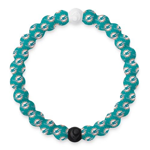 Lokai NFL Football Collection Perlenarmbänder für Männer und Frauen – Silikon-Schmuck, modisches Armband zum Aufschieben für bequeme Passform, Miami, L von Lokai