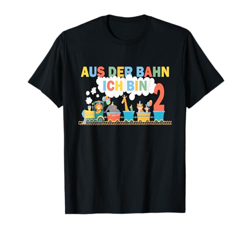 Aus der Bahn ich bin 2 Lokführer Kinder Geburtstag Eisenbahn T-Shirt Aus der Bahn ich bin 2 Lokführer Kinder Geburtstag Eisenbahn T-Shirt von Lokomotive Eisenbahn Geburtstag Lokführer Motive