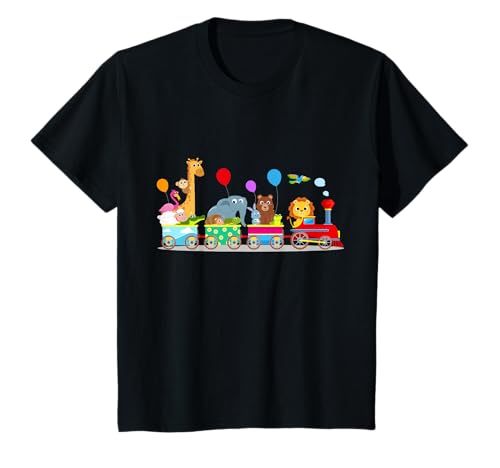 Lokomotive Eisenbahn Zug Kinder Design mit Tieren T-Shirt Lokomotive Eisenbahn Zug Kinder Design mit Tieren T-Shirt von Lokomotive Eisenbahn Zug Kinder Design