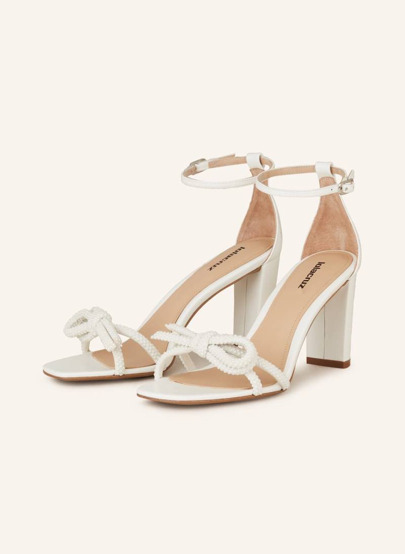 Lola Cruz Sandaletten Caroline Mit Schmuckperlen weiss von Lola Cruz