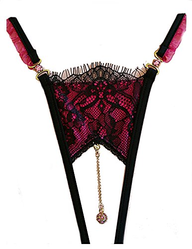 Lola Luna String Scarlett Fuchsia Open S M L XL Größe L von Lola Luna