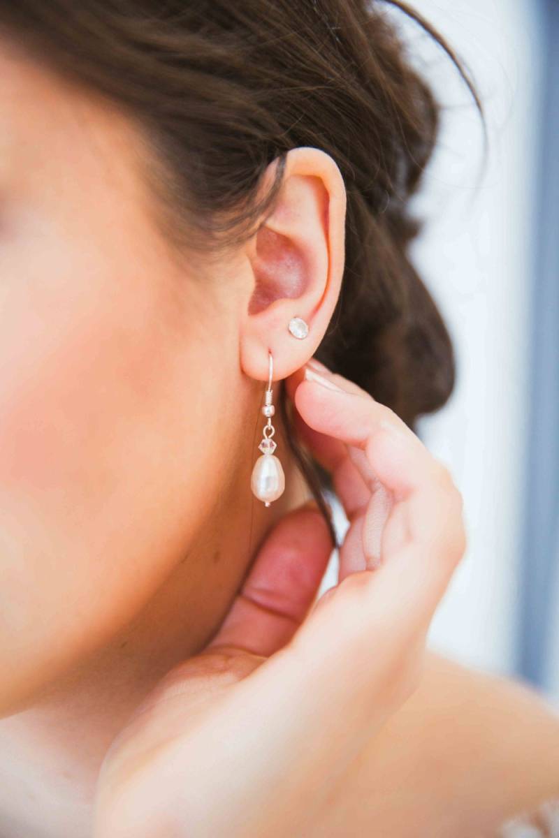 Drop Dream - Brautohrringe, Perlen Und Kristalle Hochzeitsschmuck von LolaFramboisebijoux