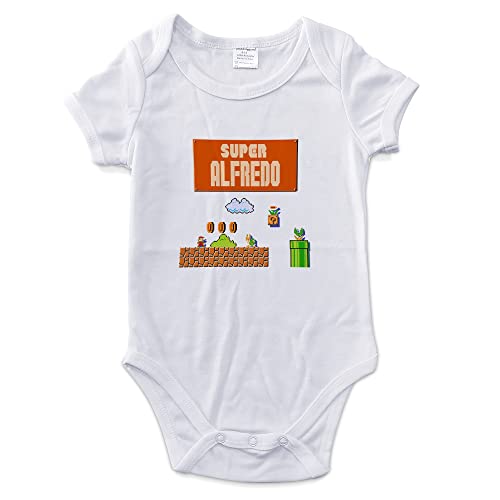 Baby Body Kurzarm. Baby Body Personalisiert. Verschiedene Größen. 0-12 Monate. Mehrere Modelle. MARIO von LolaPix