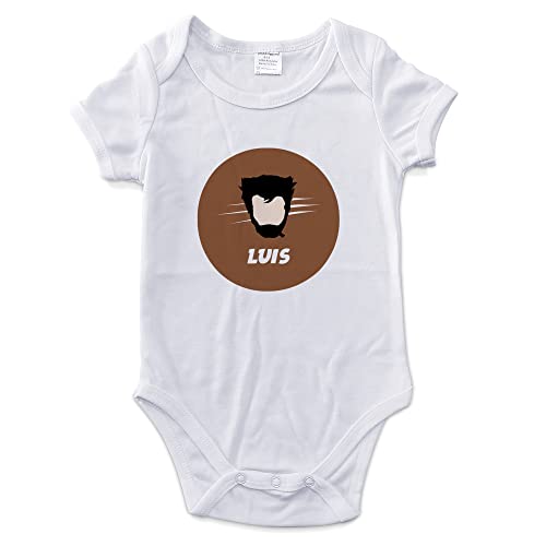 Baby Body Kurzarm. Baby Body Personalisiert. Verschiedene Größen. 0-12 Monate. Mehrere Modelle. Superhero. WOLVERINE von LolaPix