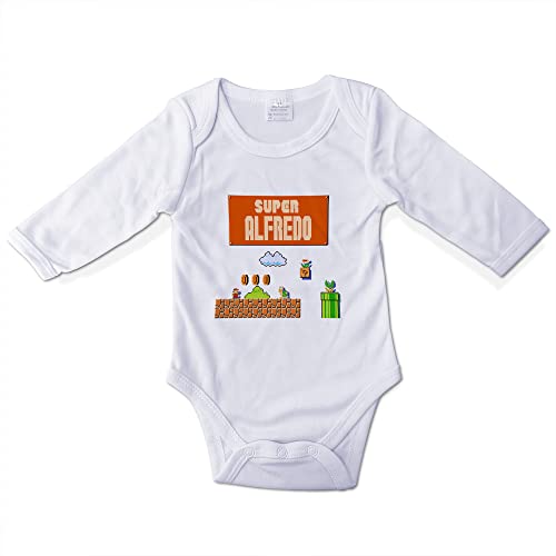 LolaPix MARIO Mario Bros. Personalisierter Body für Babys, Jungen & Mädchen, Cartoon-Design, Polyester-Baumwollmischung, Langarm, Druckknopf-Verschluss, Größe 0-12 Monate, Weiß LolaPix MARIO Mario Bros. Personalisierter Body für Babys, Jungen & Mädchen, Cartoon-Design, Polyester-Baumwollmischung, Langarm, Druckknopf-Verschluss, Größe 0-12 Monate, Weiß von LolaPix