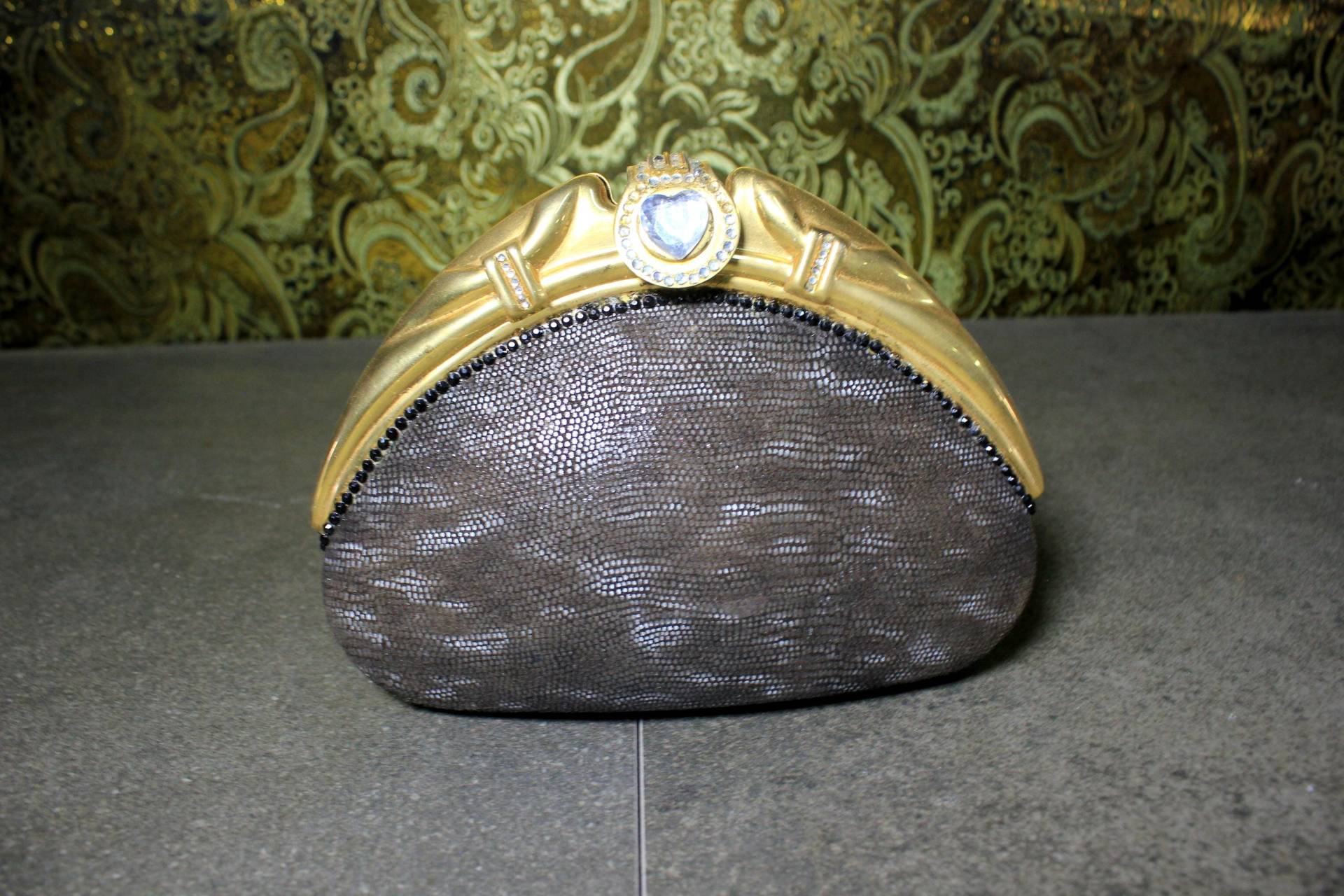 Abend-Umhängetasche, Vintage-Tasche, Partytasche, Elegante Tasche, Goldene Damentasche, Starre Hochzeitstasche Abend-Umhängetasche, Vintage-Tasche, Partytasche, Elegante Tasche, Goldene Damentasche, Starre Hochzeitstasche von LolaVintageSpain