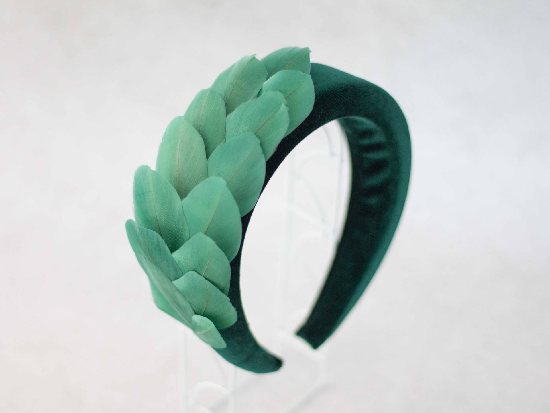 Haarreif Mit Federn, Samt Haarband, Kopfschmuck Feder Haarreif, Samthaarband Hochzeit Haarreif Mit Federn, Samt Haarband, Kopfschmuck Feder Haarreif, Samthaarband Hochzeit von LolaWhiteShop