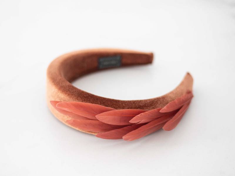 Haarreif Mit Federn, Samt Haarband, Kopfschmuck Feder Haarreif, Samthaarband Hochzeit Haarreif Mit Federn, Samt Haarband, Kopfschmuck Feder Haarreif, Samthaarband Hochzeit von LolaWhiteShop
