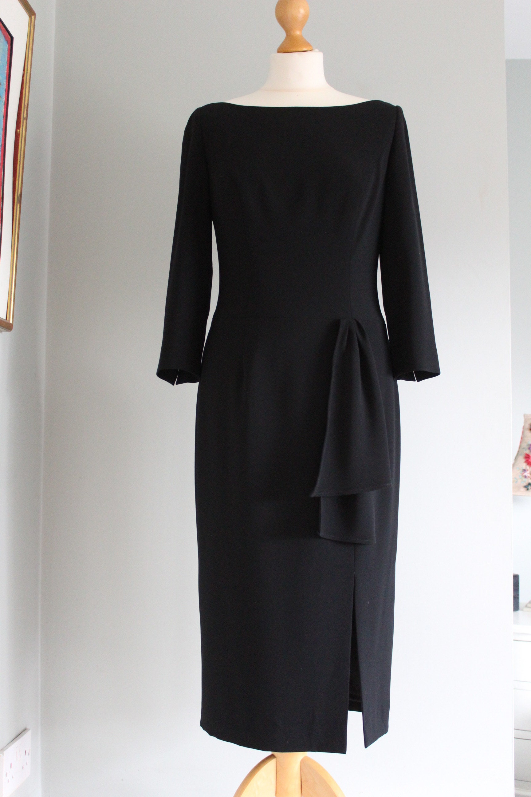 Jahrgang Ibelinda Ch'ng - Nlack Vorne Rüschen Kleid von LolapaloozaLondon