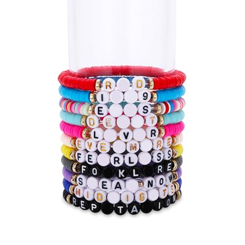 Lolileo 11PCS Bohemian Friendship Bracelet,Handgefertigte Album Inspiriertes Armbänder,Handgefertigte T-inspirierte Armbänder,Friendship Bracelet Kit,Bunte Freundschaftsarmbänder Armband für Fans von Lolileo