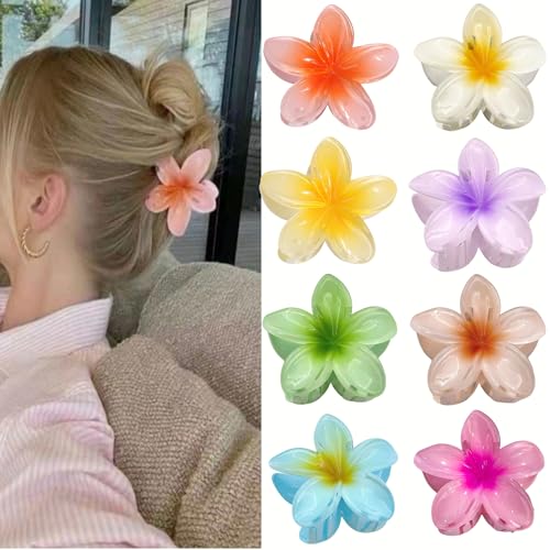 Lolileo Blumen Haarklammer, 8PCS Floral Hairclip, Niedliche Bunte Floral Headwear, Hawaii Anti Slip Hairclip,Starke Haarspange für Mädchen,Anti-Rutsch Acryl Haarspange Zubehör(A) Lolileo Blumen Haarklammer, 8PCS Floral Hairclip, Niedliche Bunte Floral Headwear, Hawaii Anti Slip Hairclip,Starke Haarspange für Mädchen,Anti-Rutsch Acryl Haarspange Zubehör(A) von Lolileo