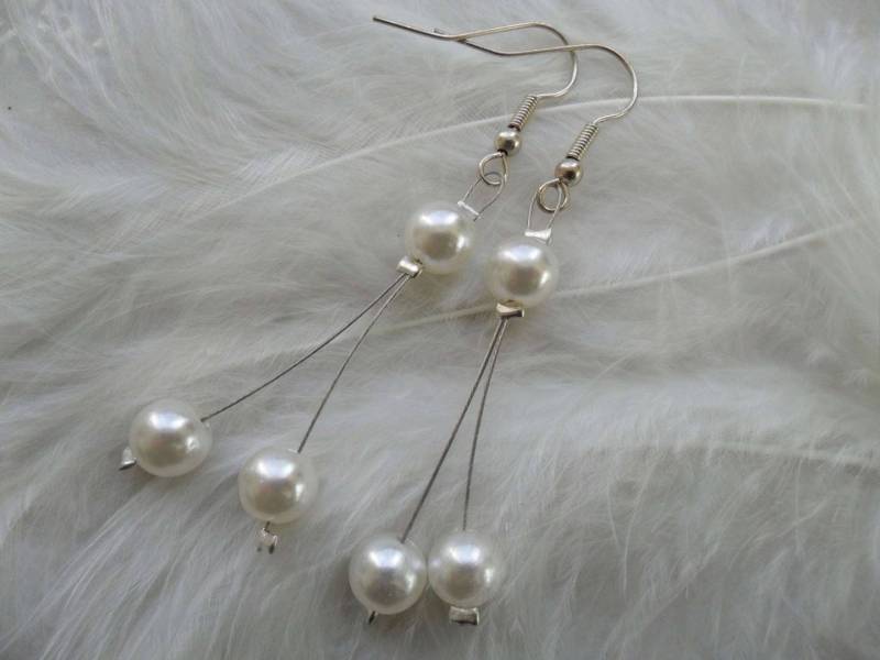 Perlen Braut Ohrringe Hochzeitsschmuck Brautschmuck Perlenschmuck Brautaccessoires Perlen Braut Ohrringe Hochzeitsschmuck Brautschmuck Perlenschmuck Brautaccessoires von LolitArtCreation