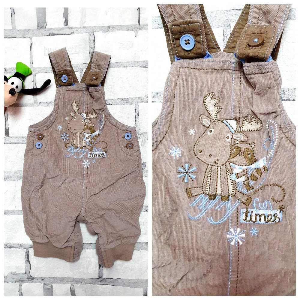 0-3 Monate Kinder Overall Cord Baby Kleinkind Outfit Beige Hose Overalls Pullover Strampler von Lolitavintagee