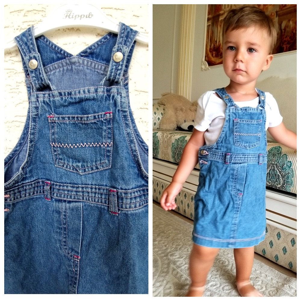 12-18 Monate Jeans Mädchen Kleid Bestickt Schürze Kinderkleid Babykleid Prinzessin Schwan Print Jeanskleid von Lolitavintagee