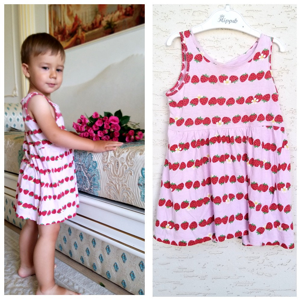 18-24 Monate Erdbeere Print Kleid Babykleid Mädchenkleid Kinderkleid Kleinkindkleid Sommeroutfit Obstkleid von Lolitavintagee