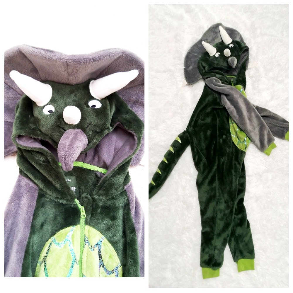 6 Dinosaurier Kigurumi Kostüm Halloween Kinder Cosplay Pyjamas Nachtwäsche Jumpsuit Strampler Tier Strampelanzug von Lolitavintagee