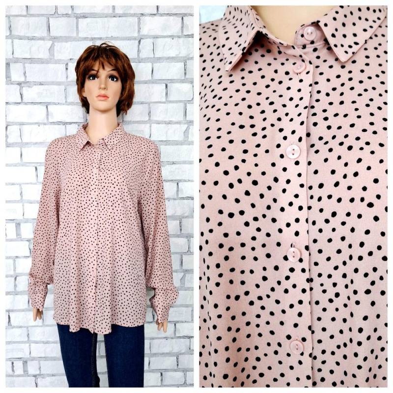 Damenbluse 3xl Casual Alltag Bluse Polka Dot Shirt Business Boho Büro Sekretärin Mit Kragen Minimalist Formelle von Lolitavintagee