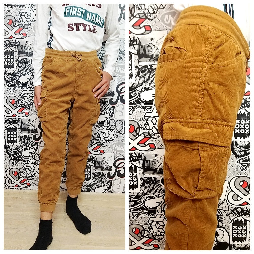 Kind Hose Jungen Braun Corduroy Cargo Lässig Kinder Streetwear Golf von Lolitavintagee