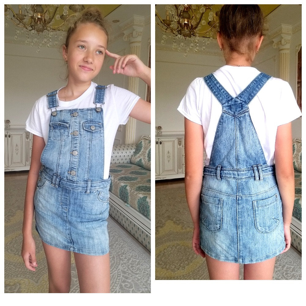 Mädchen Jeanskleid Schürzenkleid Mädchenrock Jeansrock Pinafore Schulkleid Lätzchenkleid Overall Kleid Pulloverkleid von Lolitavintagee