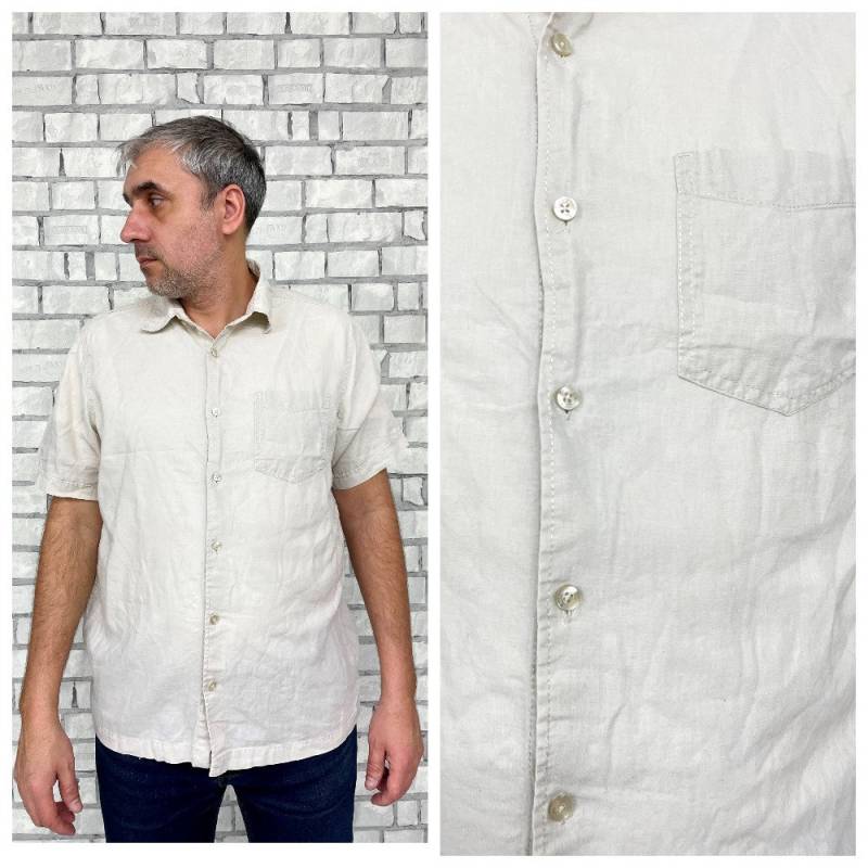 Natur Leinenhemd Selbst Hemd von Lolitavintagee