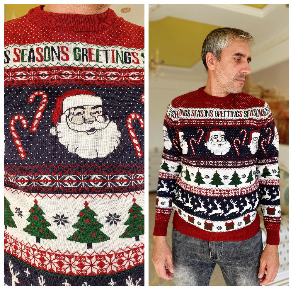 Reh Print Hässlicher Pullover Weihnachtsmann Weihnachten Winterpullover M Warmer Urlaubspullover Weihnachtspullover Weihnachtsbaum Reh Print Hässlicher Pullover Weihnachtsmann Weihnachten Winterpullover M Warmer Urlaubspullover Weihnachtspullover Weihnachtsbaum von Lolitavintagee