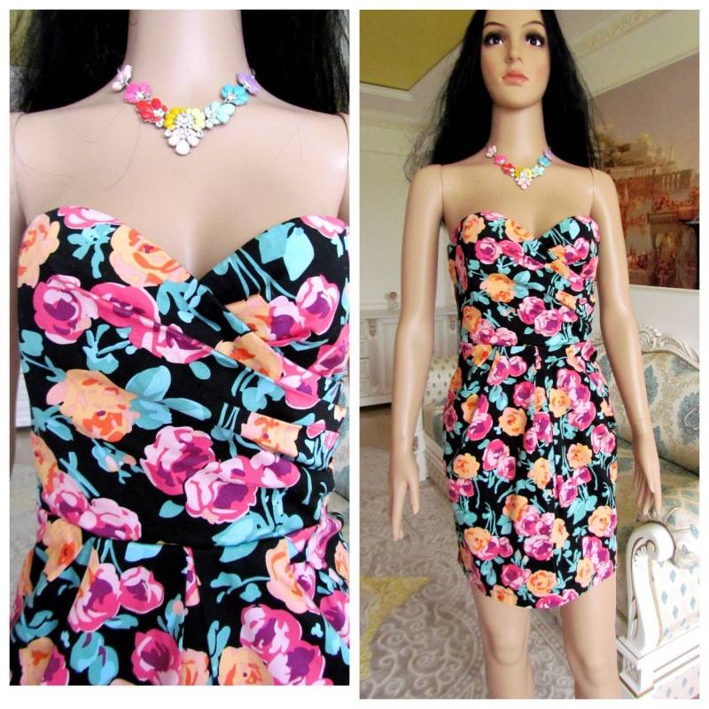 Rosenkleid Gemustertes Kleid Blumenkleid Sommerkleid Damenkleid Baumwollkleid Rosendruck Formal 12 von Lolitavintagee