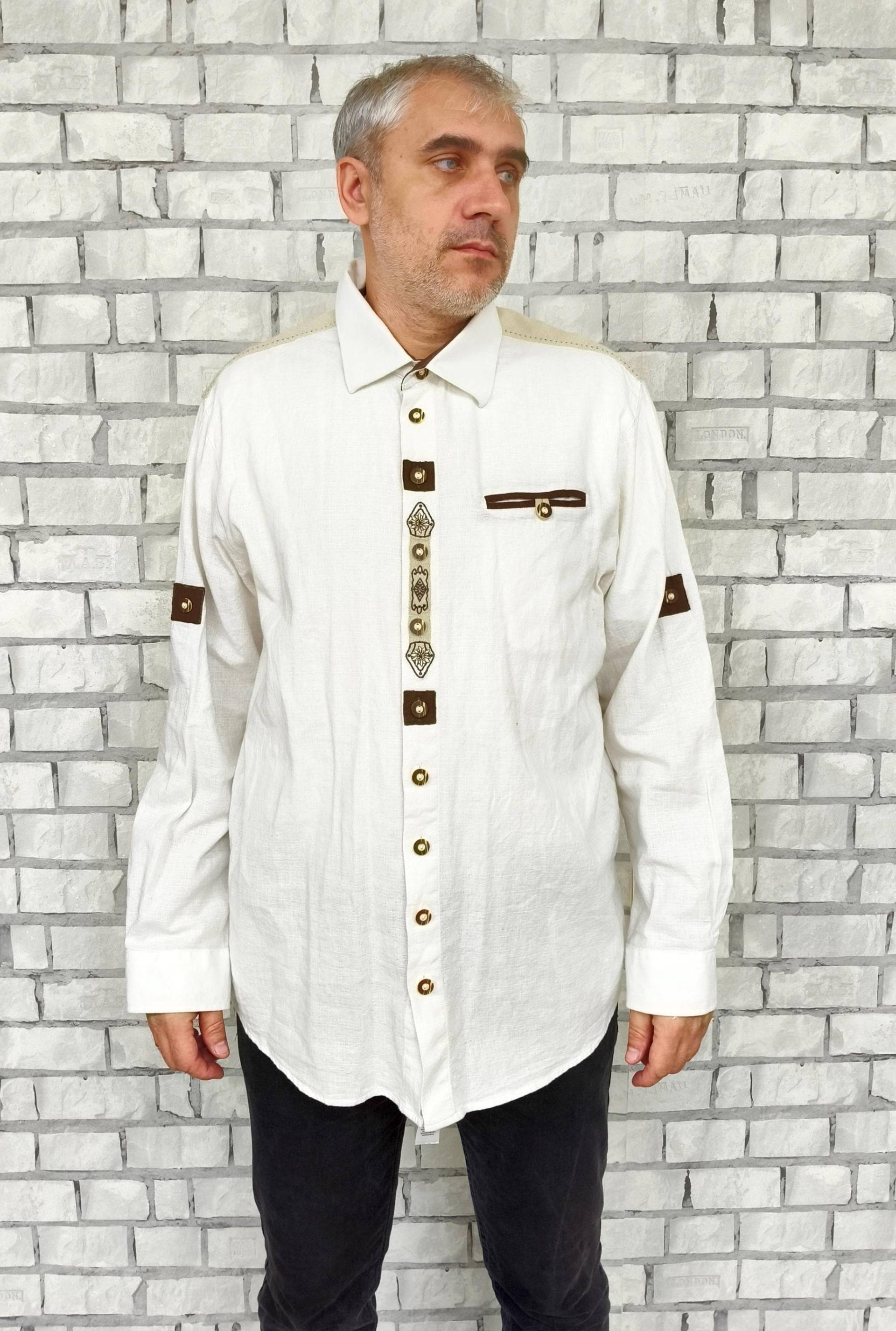 "Vintage Trachten Herrenhemd "Oktoberfest", Baumwolle, 2xl Ethno Festival Dirndl Bayern, Herrenhemd, Kariert" von Lolitavintagee