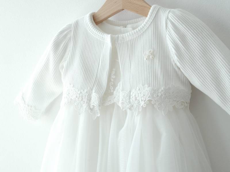 Alona Mit/Ohne Bolero Taufkleid Festkleid Mädchenkleid Babykleid Batipsm Dress von LoliweKids