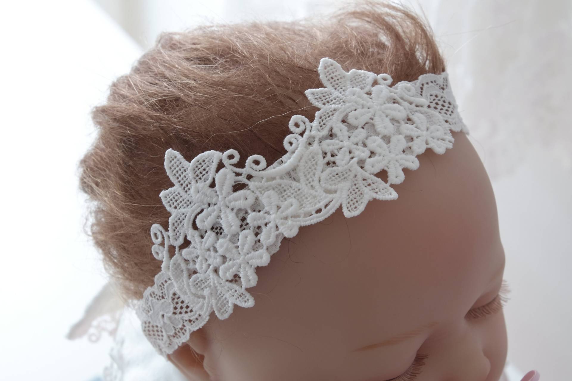 Bolefiya Baby Stirnband Haarband Kopfband Armband Headband Bracelet Lace von LoliweKids