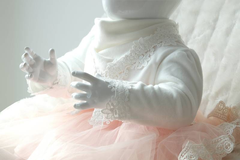 Bolefo Babyjacke Taufmütze Dreieckstuch Jacke Bolerojäckchen Taufset von LoliweKids