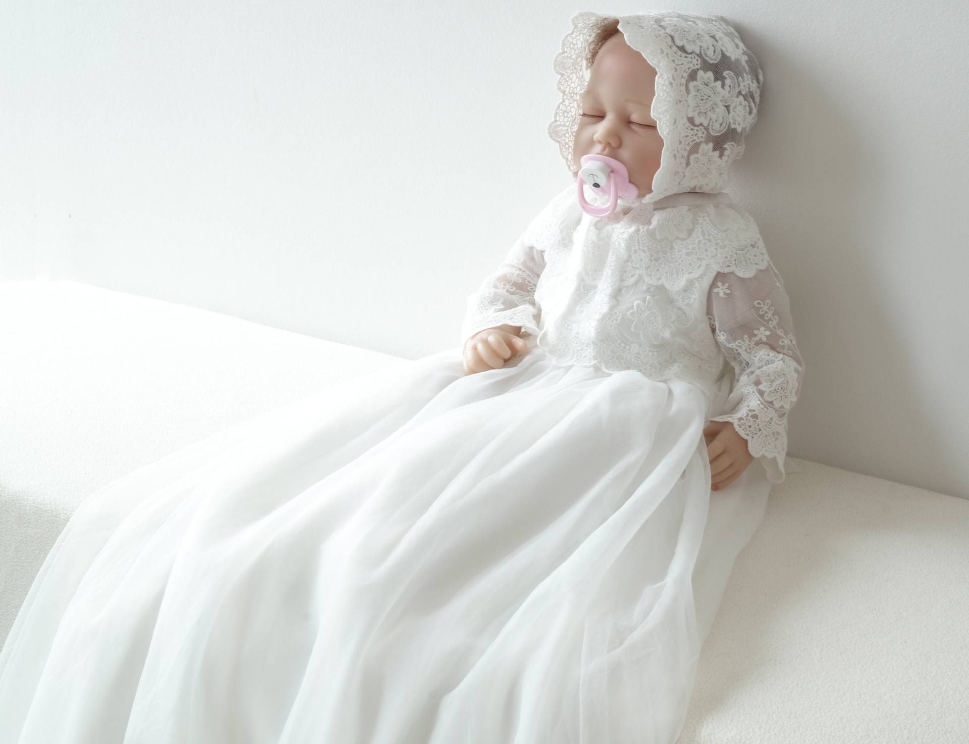 Livia Taufkleid Festkleid Mädchenkleid Babykleid Christening Gown von LoliweKids