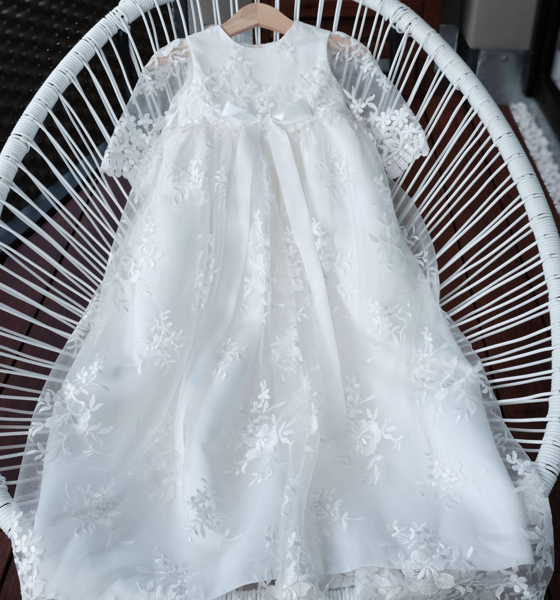 Louisa Taufkleid Maßanfertigung Festkleid Mädchenkleid Babykleid von LoliweKids