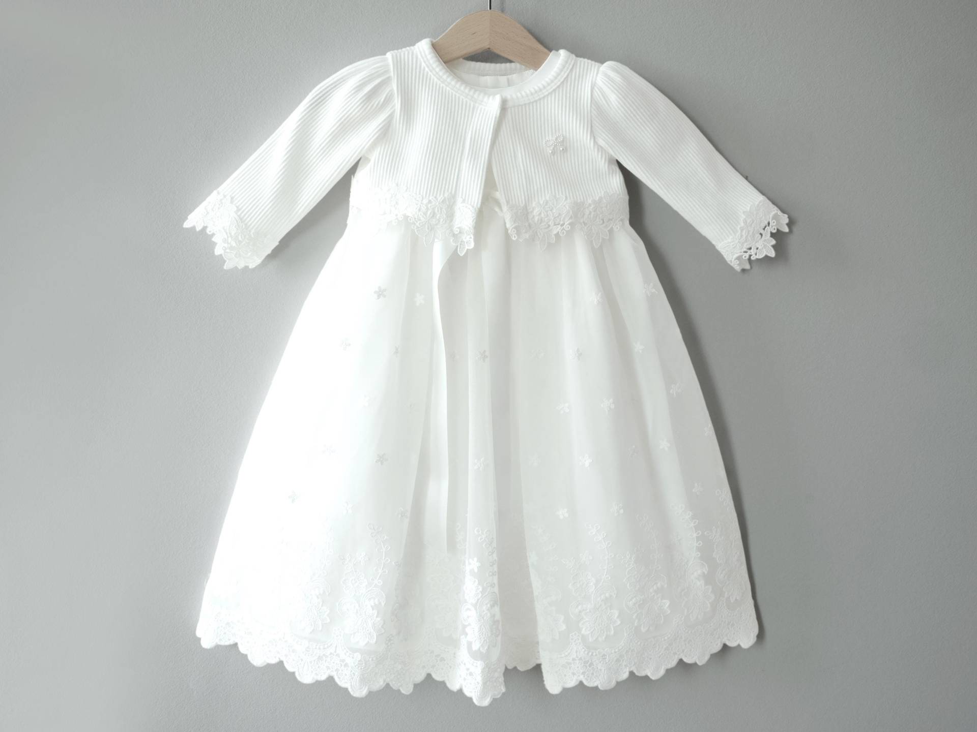 Miia Mit/Ohne Bolero Taufkleid Festkleid Mädchenkleid Babykleid Baptism Dress von LoliweKids